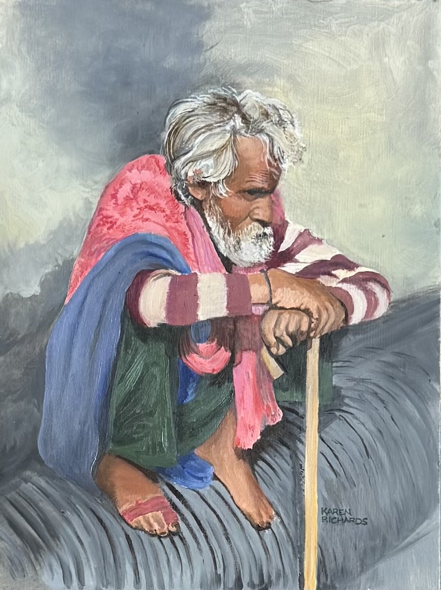 Click here to view Old Indian Man by Karen Richards